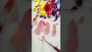 Strawberry Color Mixing Demo With Acrylics