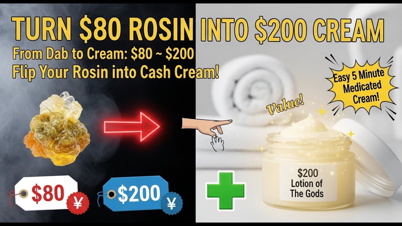 TURN $80 ROSIN INTO $200 CREAM - Complete Tutorial!