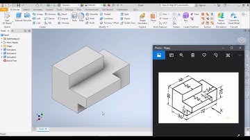 3D Part Drawing in Inventor 2020- Exercise -2