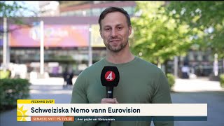 Eurovision-vinnaren tappade pokalen: ”I didn’t only Break the code … | Nyhetsmorgon | TV4 & TV4 Play by Nyhetsmorgon 9,612 views 11 days ago 1 minute, 57 seconds