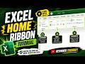 Excel Home Ribbon Explained – Easy &amp; Powerful Complete Guide #excelforbeginners