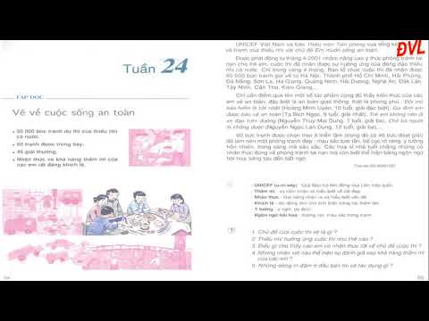 Tập đọc 4 -Tuần 24 - Bài: Vẽ về cuộc sống an toàn