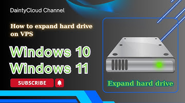 How to expand hard drive on VPS Windows 10, Windows 11