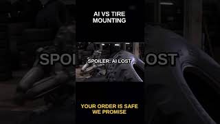 AI Robot FAILS at Mounting Tire in Warehouse