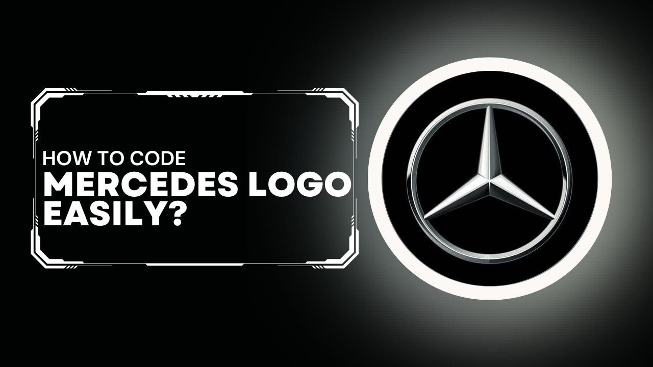 How to code Mercedes Logo easily ? - YouTube