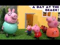 Peppa Pig full episode naughty George toy story for kids at the Beach