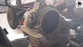 PAANO AYUSIN ANG UMUUSOK NA 4 STROKE ENGINE | BAJAJ CT 100 | TOP END REBUILD | RE-BORE | PART 1