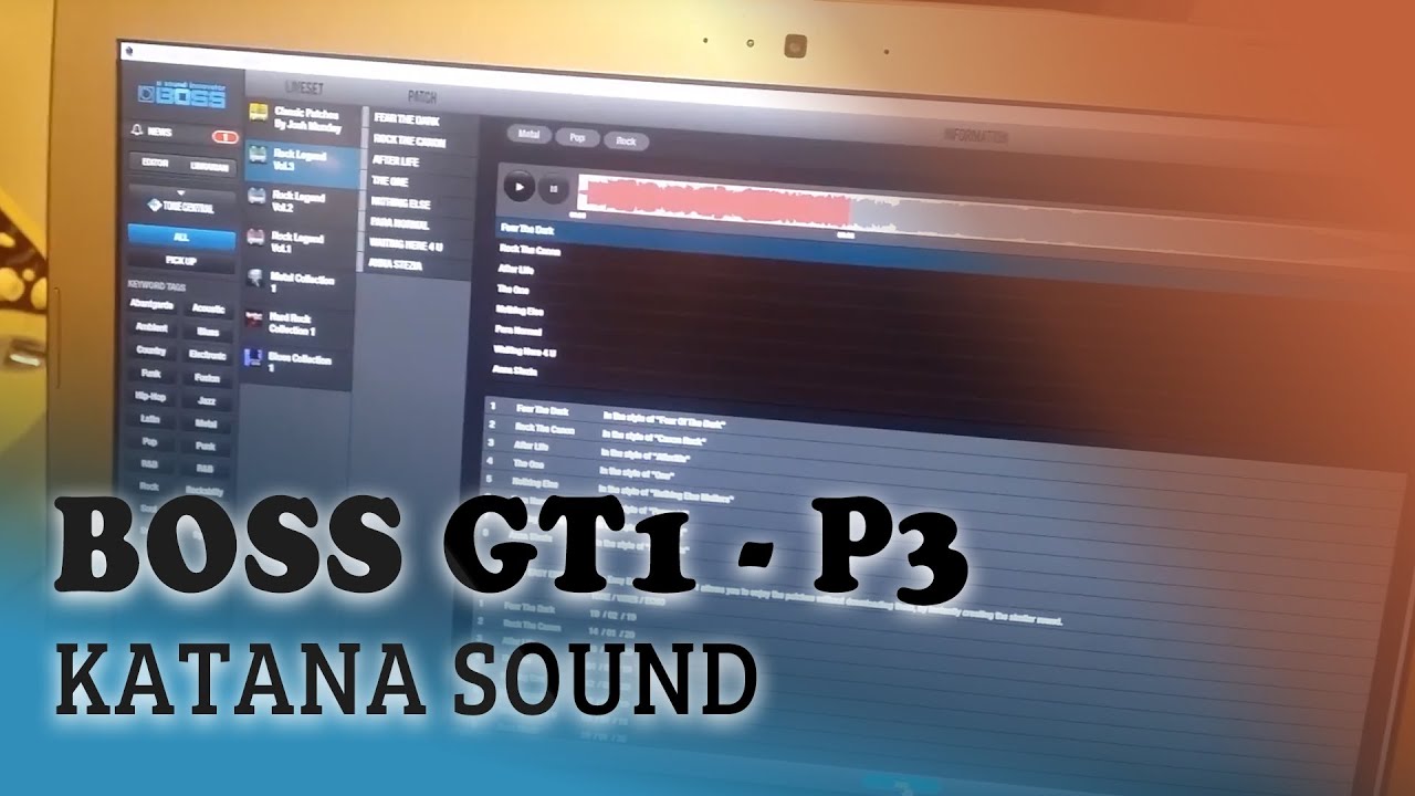 Boss Gt1 P3 Katana Sound Youtube