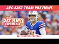 2021 Fantasy Football Rankings | AFC East Player Profiles & Team Previews