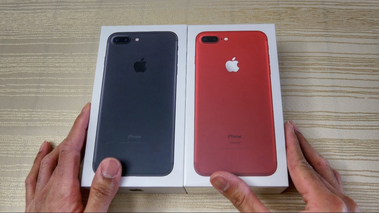 Red Iphone 7 Plus Unboxing Product Red Youtube