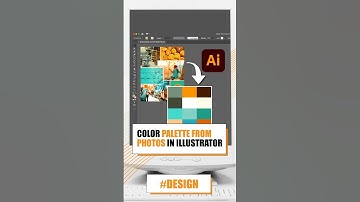 Create Color Palette from Images in Illustrator (Tips & Tricks) - DESIGN - #Shorts