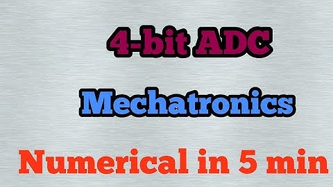4-bit ADC | Mechatronics |TE Mech | SPPU
