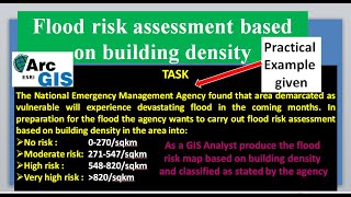 Flood risk assessment based on building density in ArcGIS