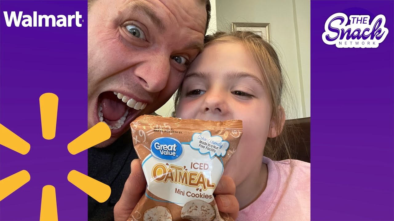 Andy & Ali try Great Value's "Iced Oatmeal mini cookies" for the very