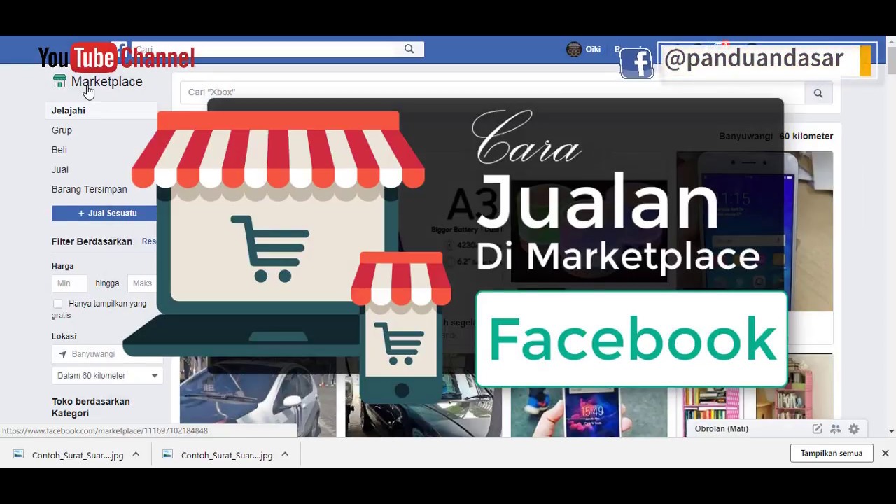 Cara Jualan (Upload Produk) Di Marketplace Facebook YouTube