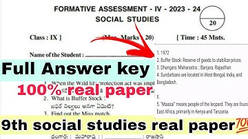 💯9th social studies fa4 real paper 2024 answers|ap fa4 9th social studies real paper answers