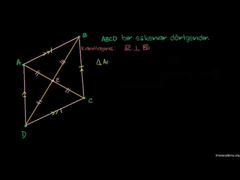 Video: Eşkenar dörtgenlerin dik açıları var mı?