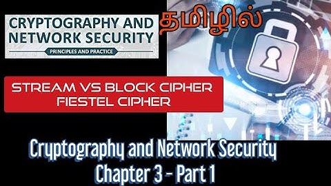 Cryptography and Network Security | Unit 2 | Part 1 | Fiestel cipher | Block cipher vs Stream cipher