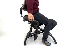 Kneeling chair with backrest