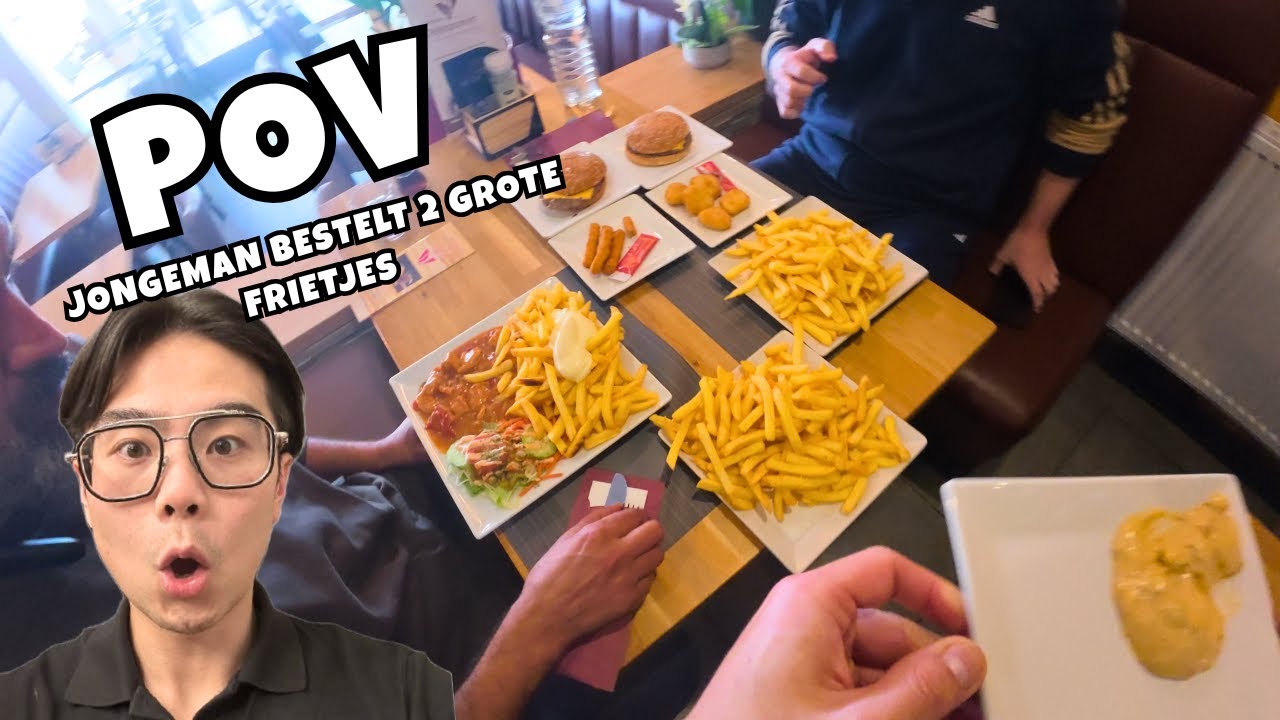 Snackbar POV: Jongeman bestelt 2 grote frietjes voor zichzelf 😱🍟