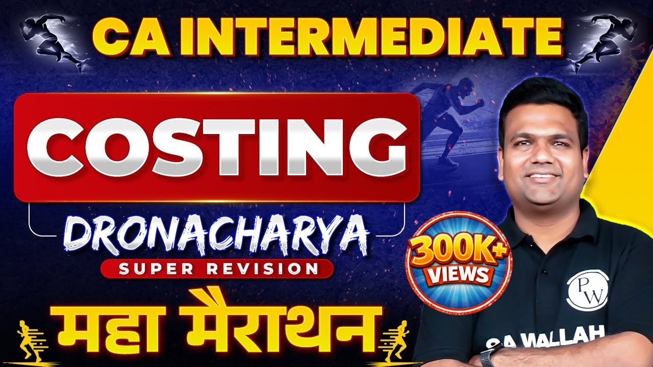 CA Inter Costing Super Revision Marathon 🔥🔥 (Part-1) | CA Sunil Keswani ...
