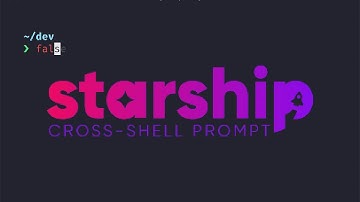 Customize your shell with starship