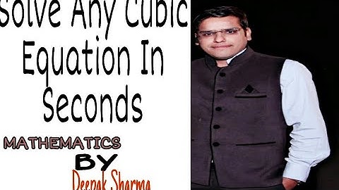 cubic equation factorization shortcut/ solving cubic equations in 10 seconds
