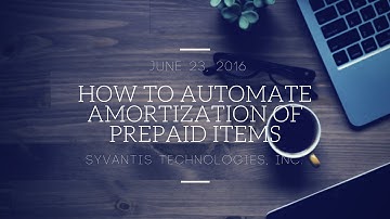 Webinar: How to Automate Amortization of Prepaid Items for Dynamics GP