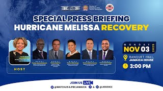 🌪️ Special Press Briefing on Hurricane Melissa Recovery || November 3, 2025 🌪️