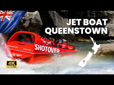 Jet Boat Ride in Shotover River Canyon Queenstown, New Zealand | 30-Minutes of Extreme Fun at 90Km/h