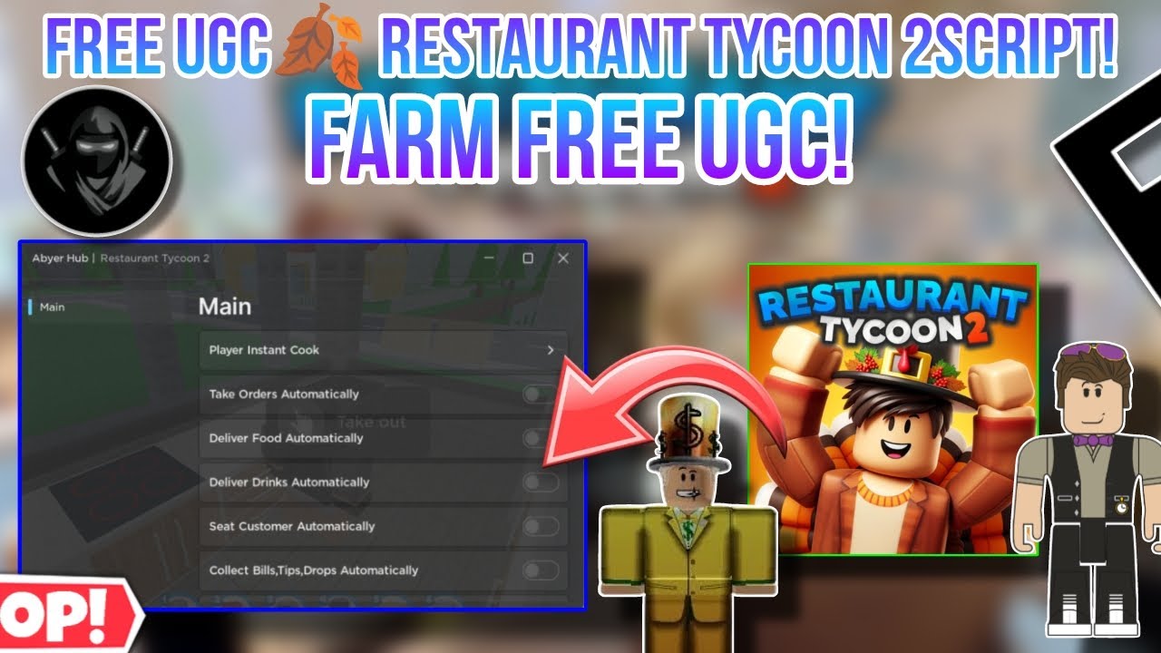 FREE UGC☃️ Restaurant Tycoon 2 - Roblox