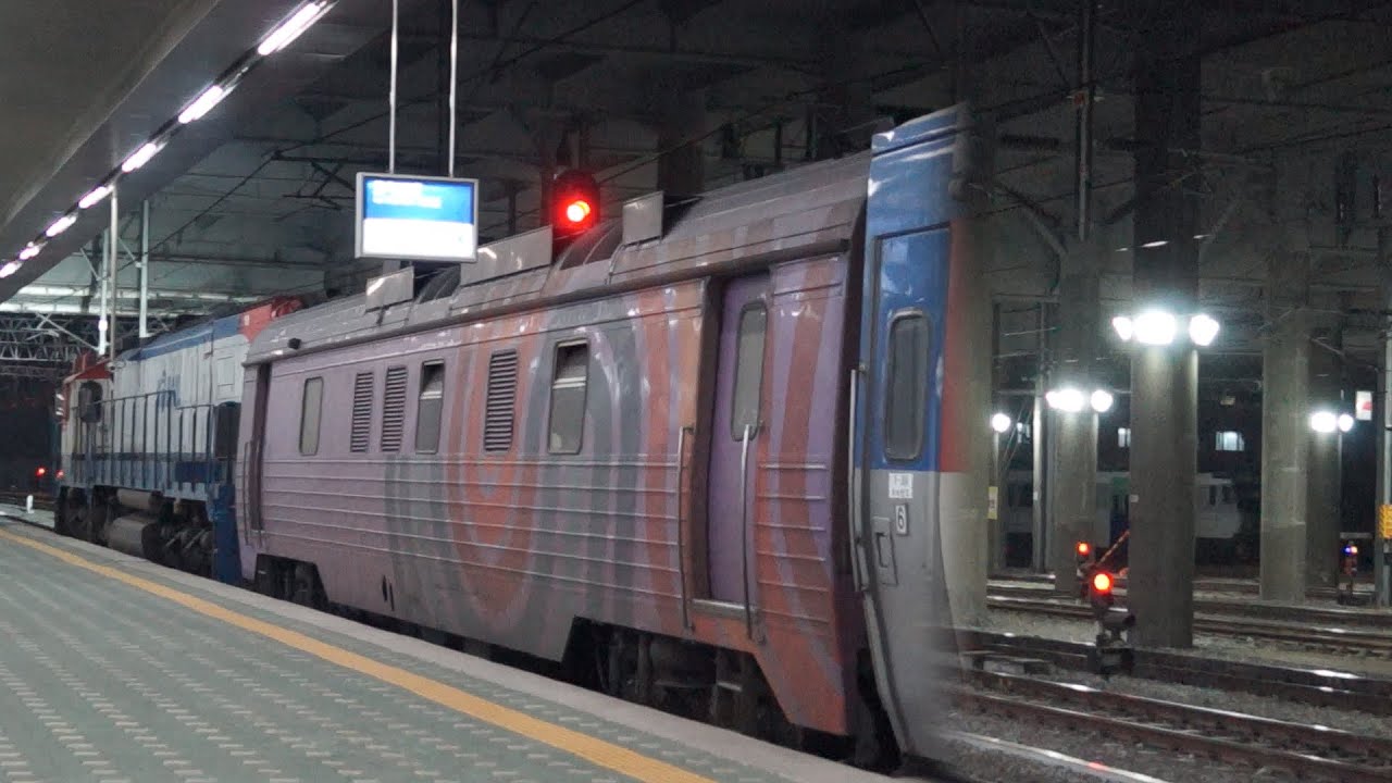 [철도영상] 청량리의 중앙선 야간열차와 통근열차 입환ㅣ1623열차 (2017.10)