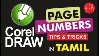 How to Create Page Numbers _ Corel Draw in Tamil Tutorial | Soft Tutor screenshot 1