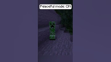 When you turn on peaceful mode… #shorts #minecraft