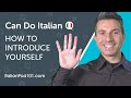 How to Introduce Yourself in Italian - Can Do #1
