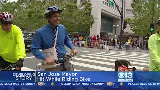 San Jose Mayor Hit By Car While Riding Bicycle