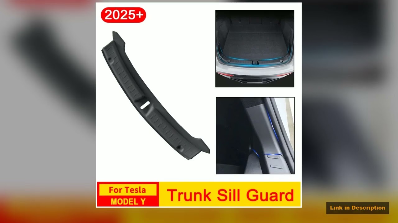 For Tesla New Model Y LAUNCH 2025 Juniper 2025 Trunk Threshold Strip TPE Anti Scratch Protection