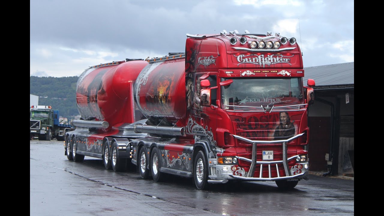 Scania R620 V8 Gunfighter Auvinen Finland Trucking Festival Nordic