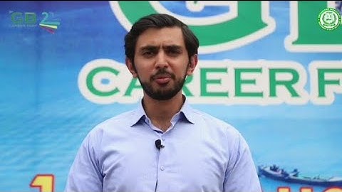 Assistant Commissioner Skardu Mr. Ibrahim Shah talks about Gilgit-Baltistan Career Festival #css