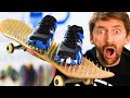 BED OF NAILS SKATEBOARD OFF A 10 FT DROP! INDESTRUCTABLE SHOE TEST!