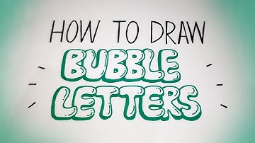How to draw BUBBLE LETTERS | Easy graffiti style lettering | Bubble letters graffiti