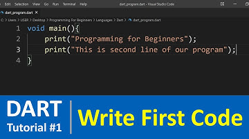 Dart Tutorial #1 - Introduction to Dart and How to write First Dart Code