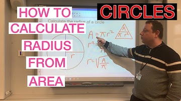 Calculate Radius From Area Of A Circle