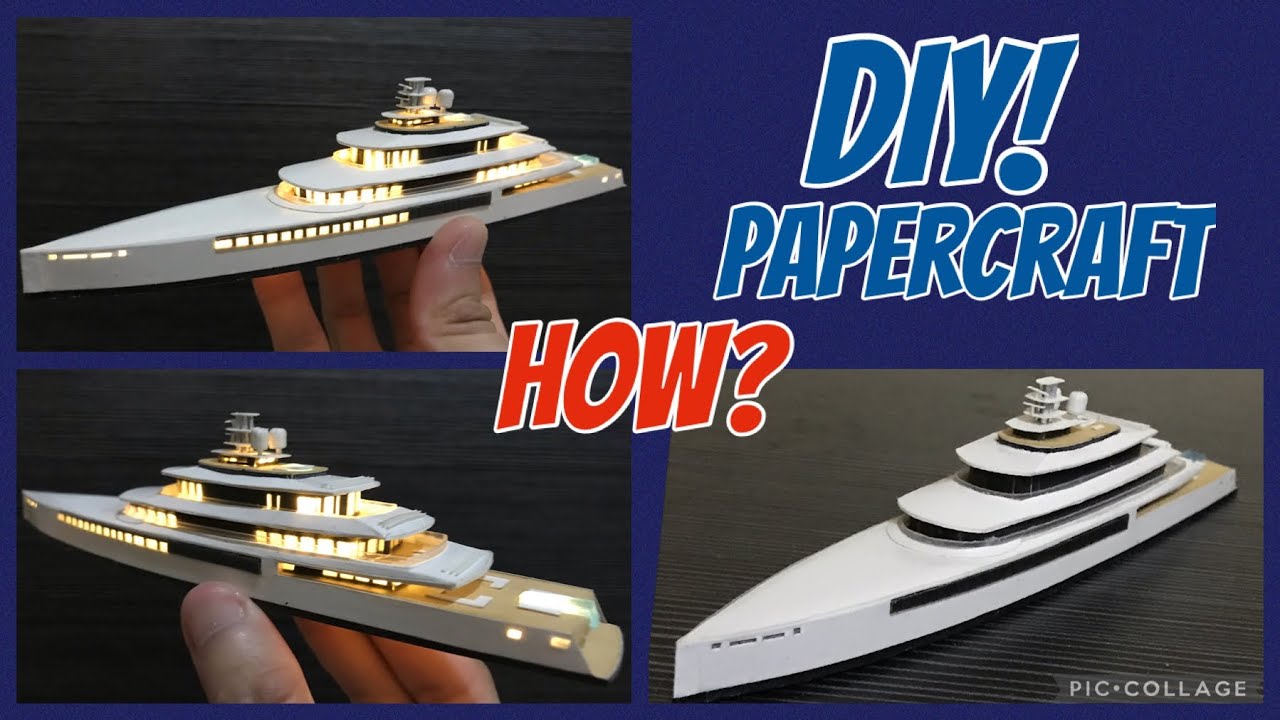 papercraft yacht