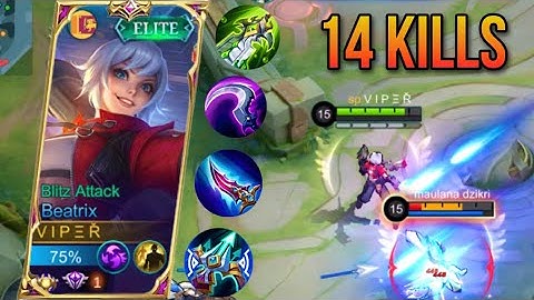 WOW!! | Beatrix Insane Damage Build 2023 | Use this hero to up your rank fast | Mobile Legends 2023