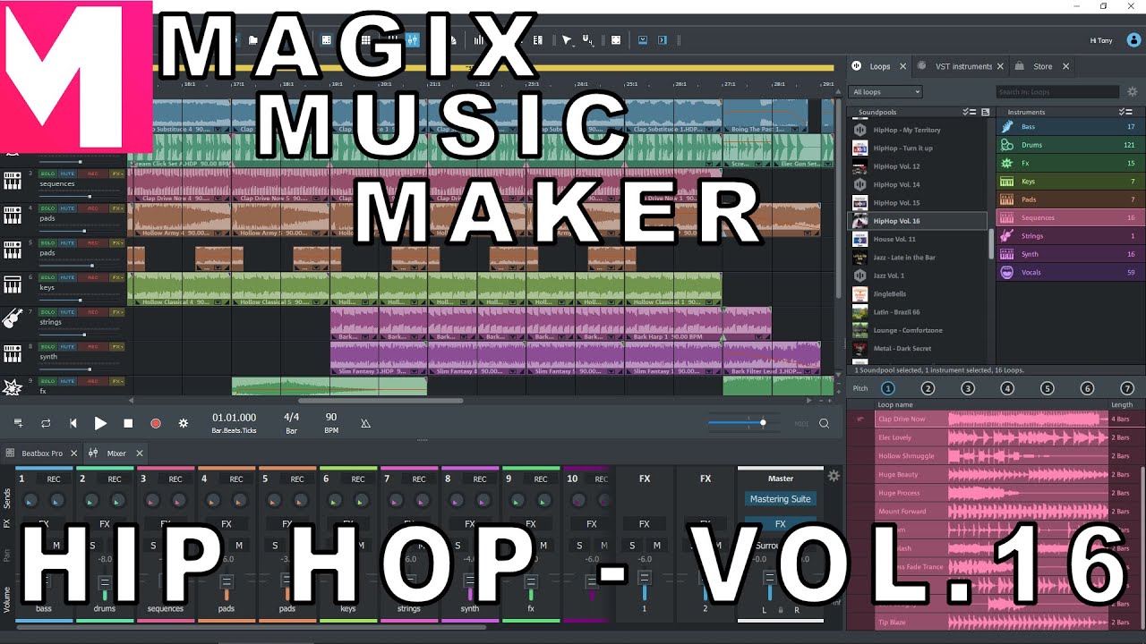 Magix Music Maker Hip Hop Edition 6 Download Magix Music Maker - HIP HOP - Vol.16 - YouTube