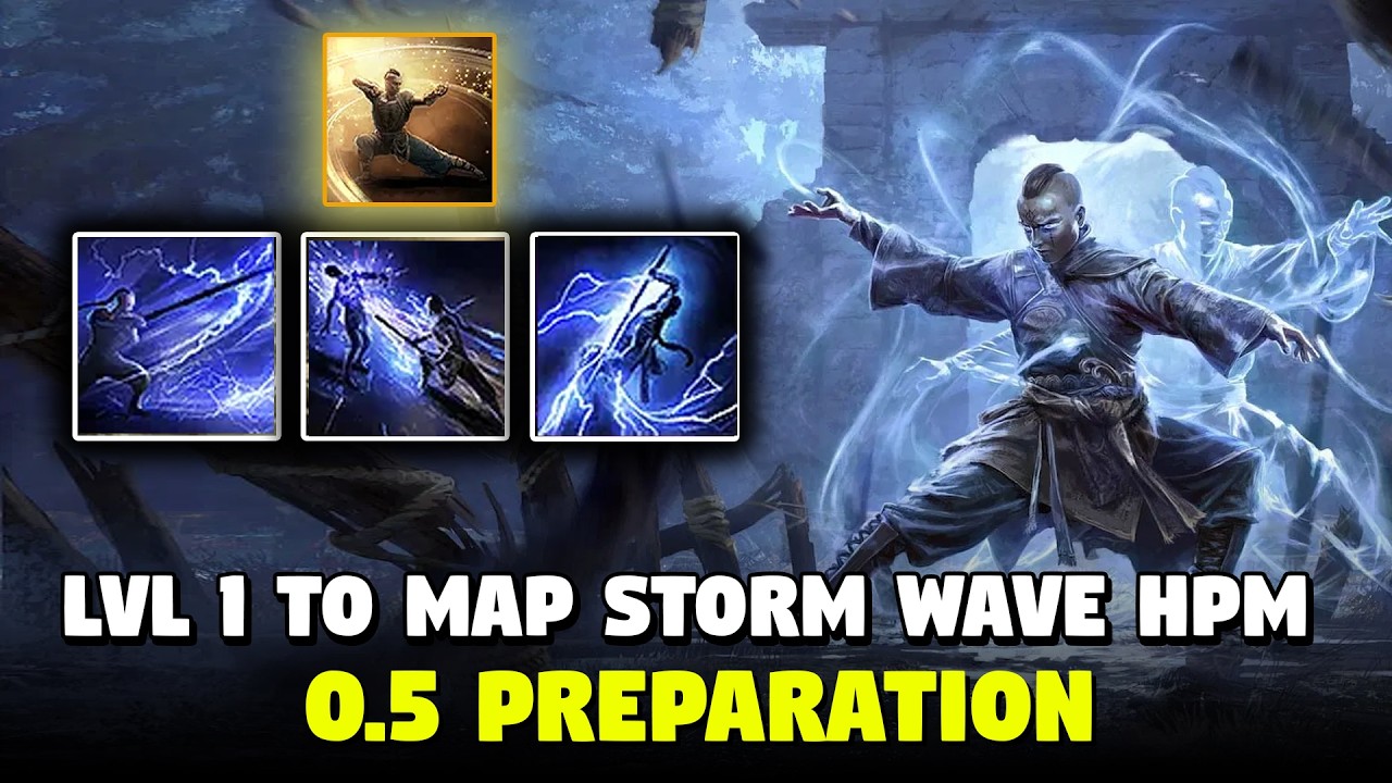 LVL 1 TO MAP Stormwave Monk POE 2 0.5 Preparation League Starter | Path Of Exile 2