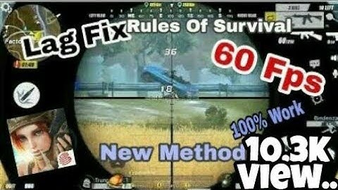 Ros (Rules Of Survival) | Lag Fix | New method | No Config | 60 Fps | 100% work |