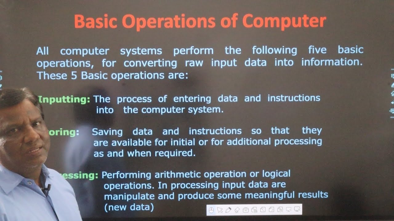 Basic Operation of Computer | Functions of Computer | B.Sc 2nd year ...