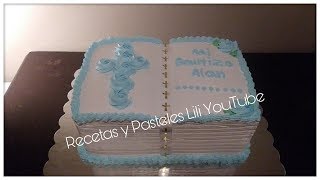 Pastel de Bautizo ? en Forma de Biblia ? - YouTube